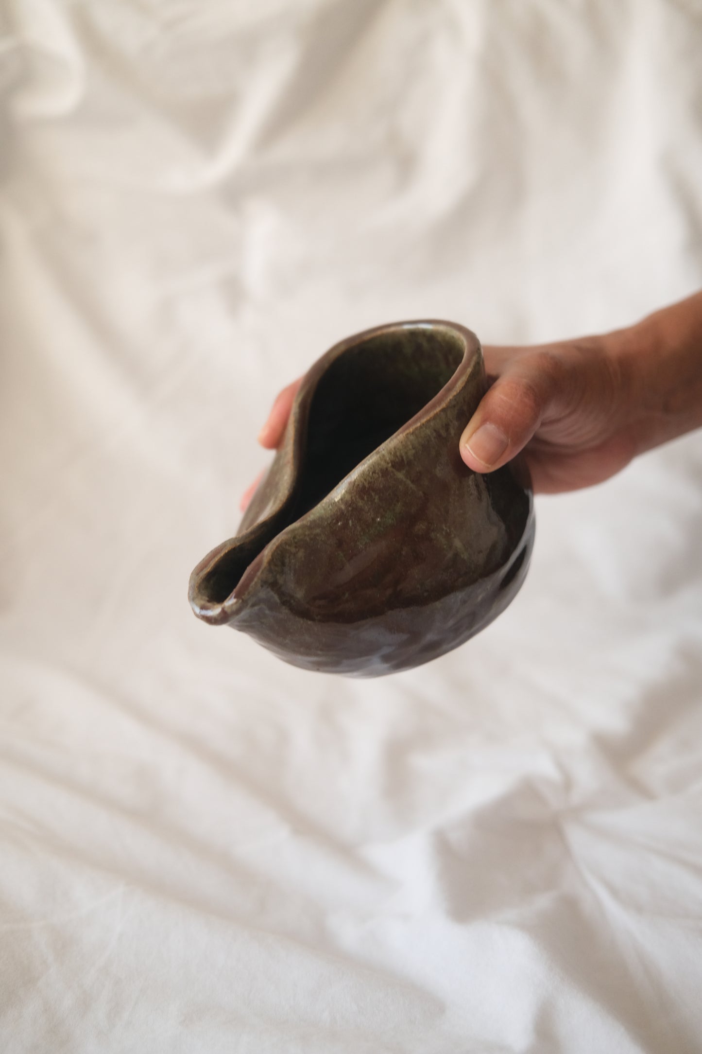 brown pitcher
